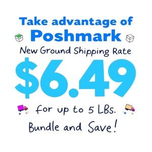 🔥Poshmark NEW Ground Shipping Rate go into effect today $6.49. Bundle and Save🔥